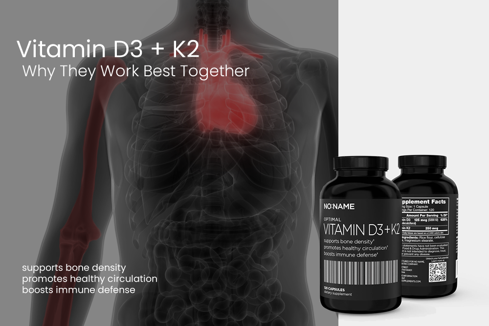 Vitamin D3 + K2 Benefits: Why They Work Best Together