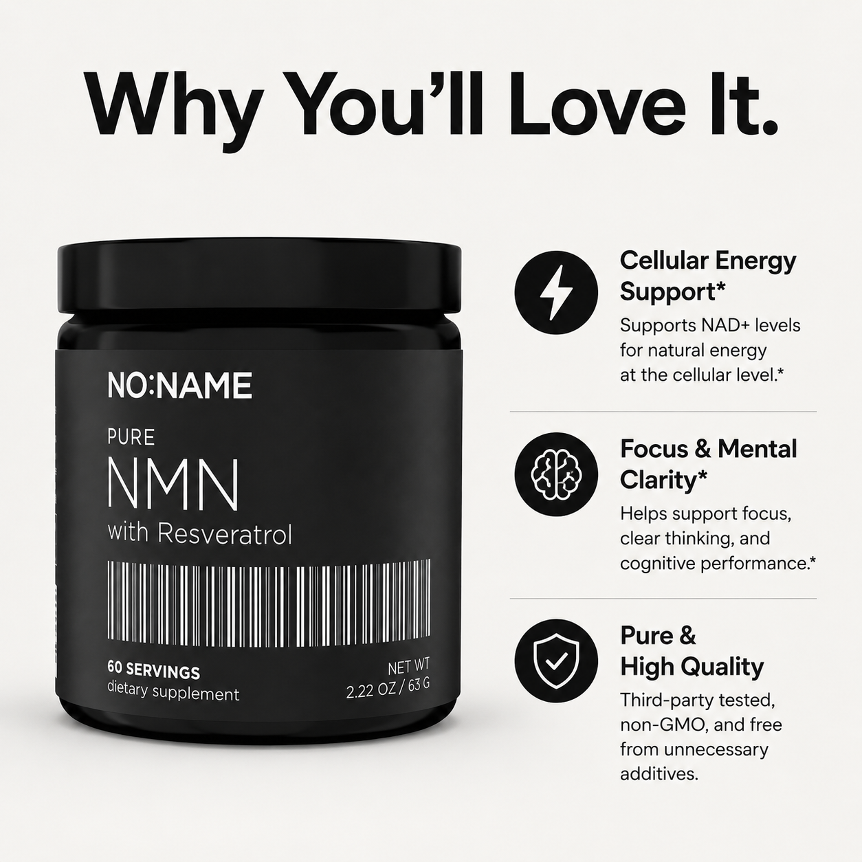 Pure NMN + Trans-Resveratrol