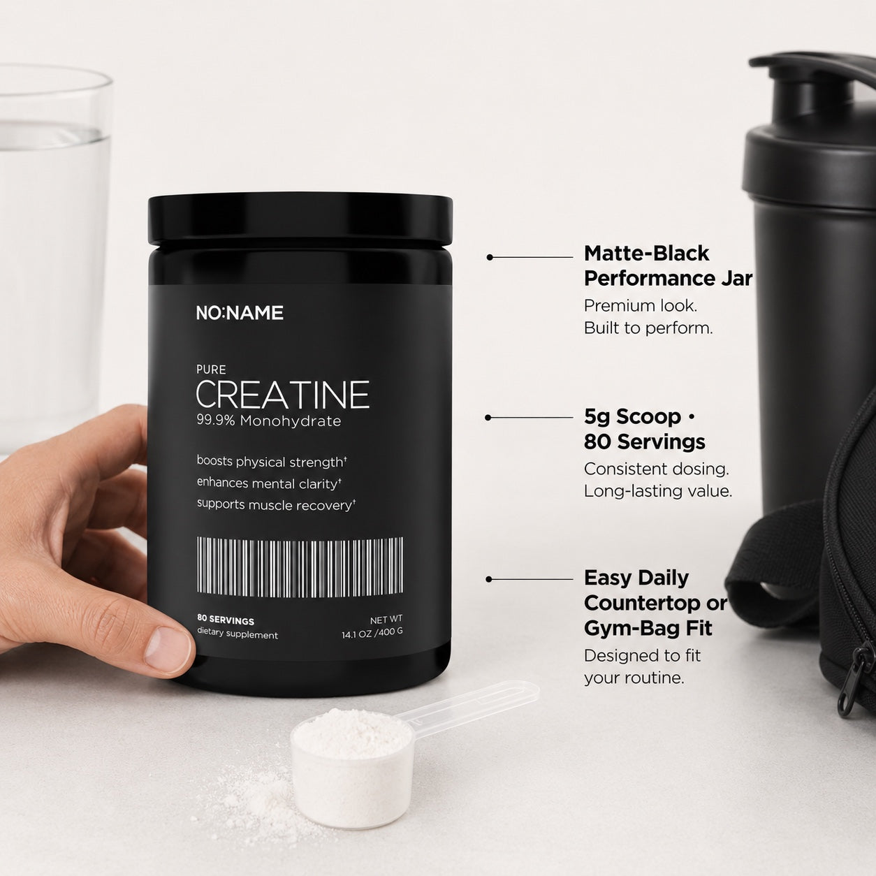 NO:NAME creatine size and details