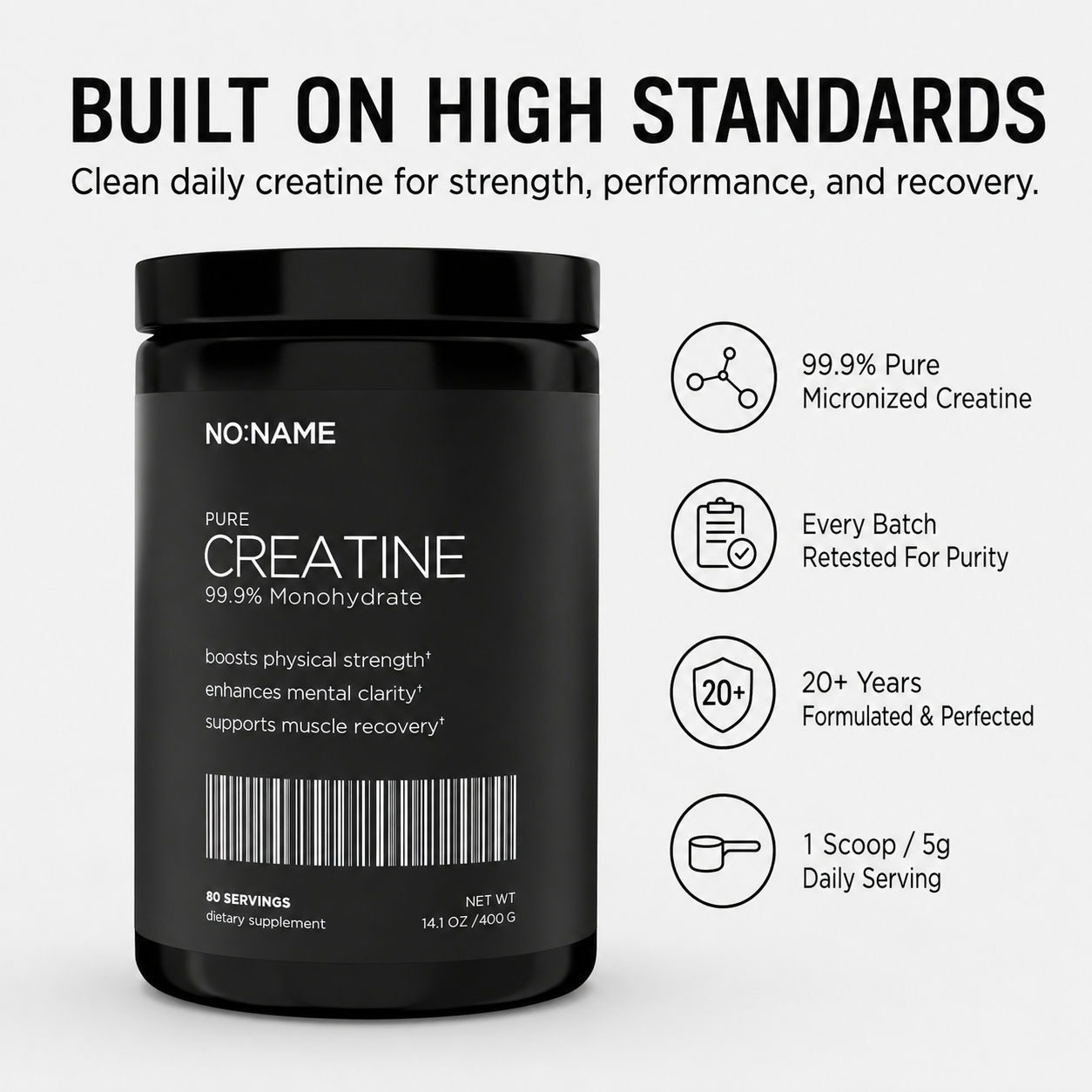 NO:NAME creatine quality and trust